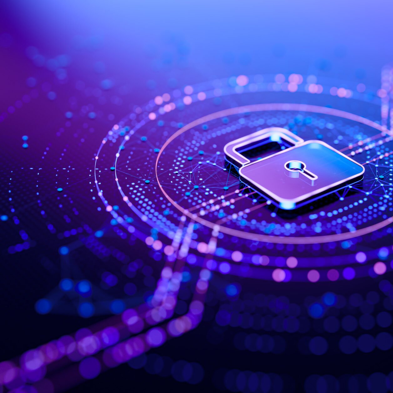 Cyber Security Data Protection Business Technology Privacy concept.